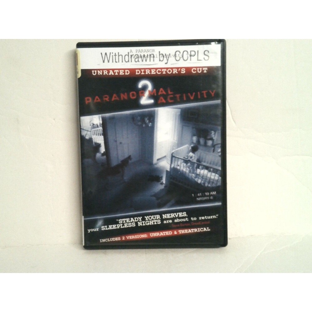 Paranormal Activity 2 DVD X-Library 2010 Paramount Pictures Horror POV